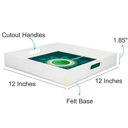 Rakhi Pearl Sq Tray