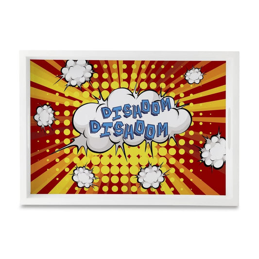 Bollywood Dishoom Serving Tray with Cutout Handles (Wood) 10" x 14"