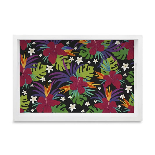 Hawaii Serving Tray with Cutout Handles (Wood) 8" x 12"