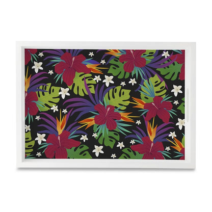 Hawaii Serving Tray with Cutout Handles (Wood) 10" x 14"
