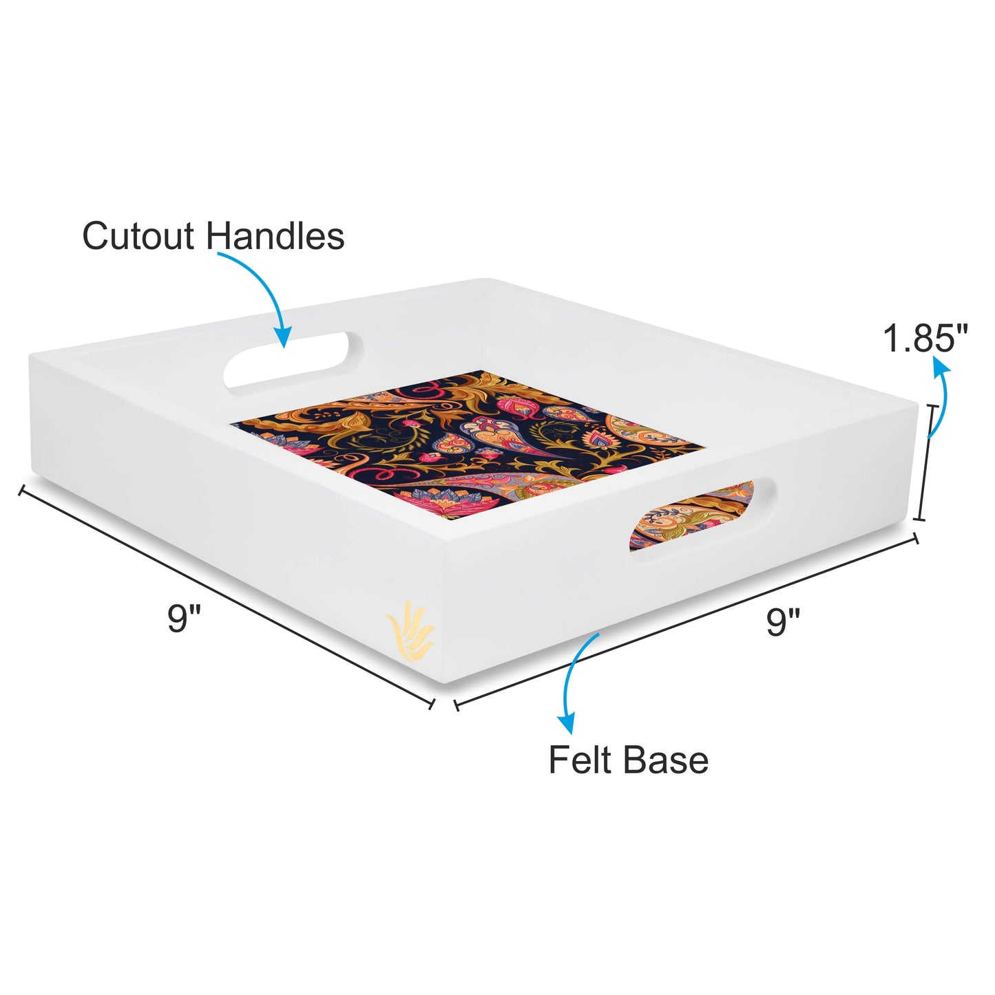 Sameera Navy Sq Tray