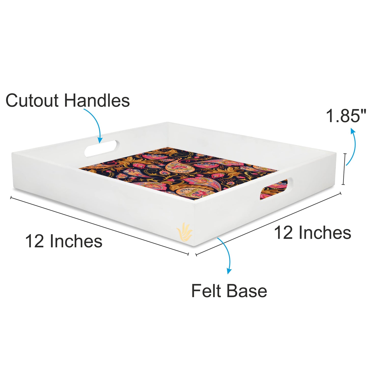 Sameera Navy Sq Tray