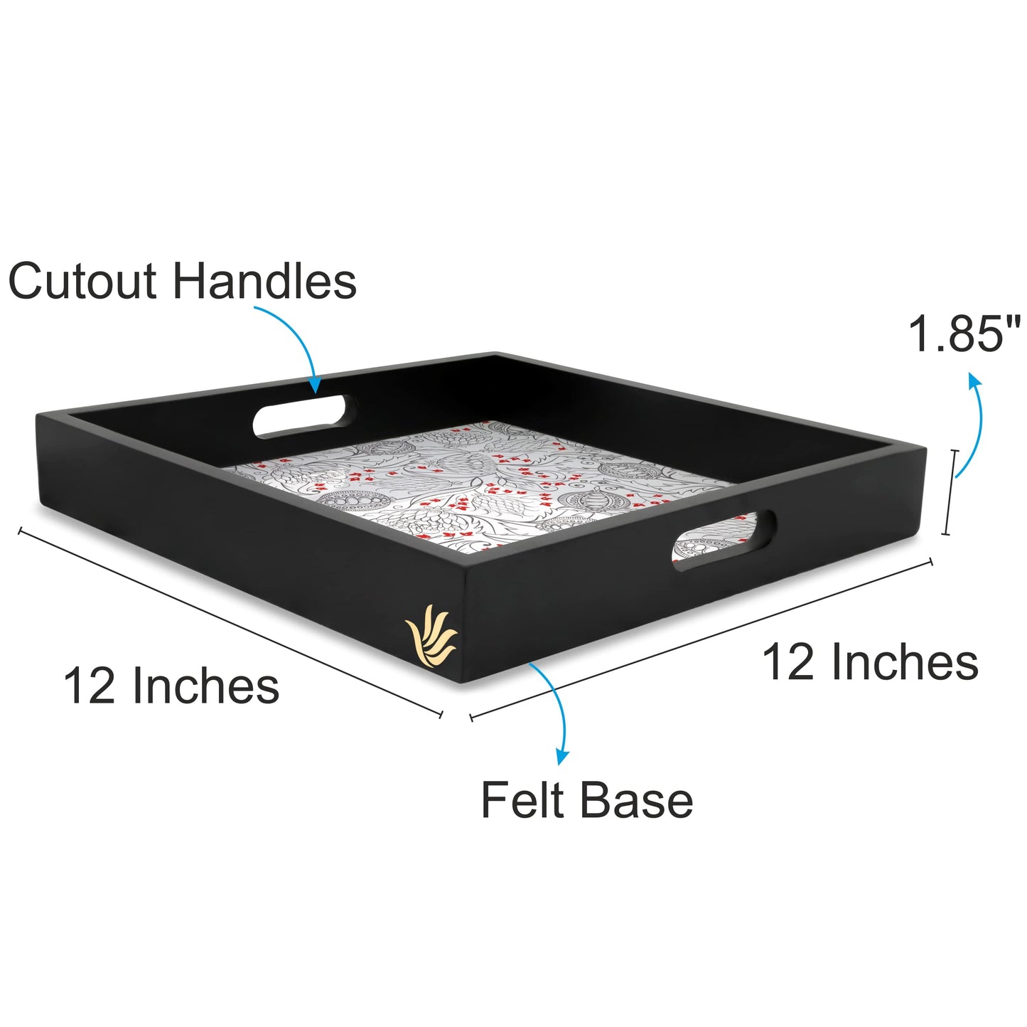 Pomegranate Sq Tray
