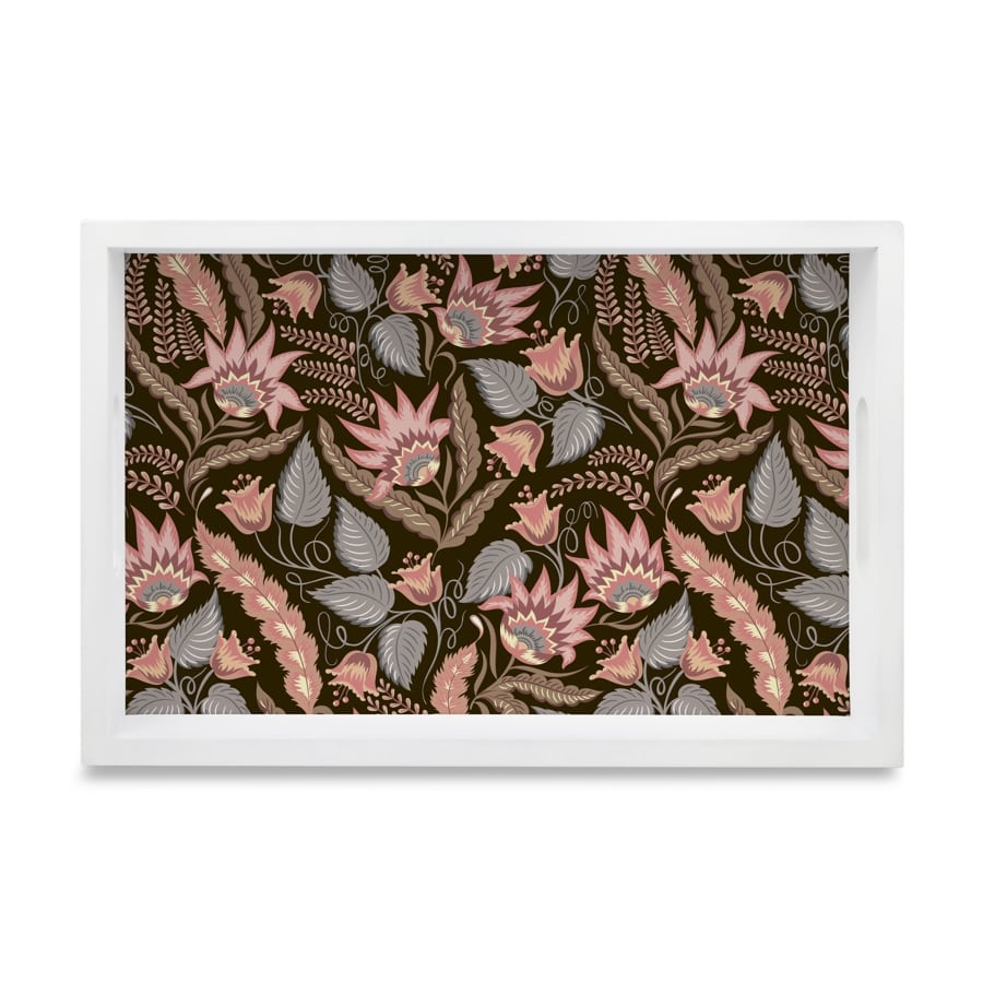 Sheila Serving Tray with Cutout Handles (Wood) 8" x 12"