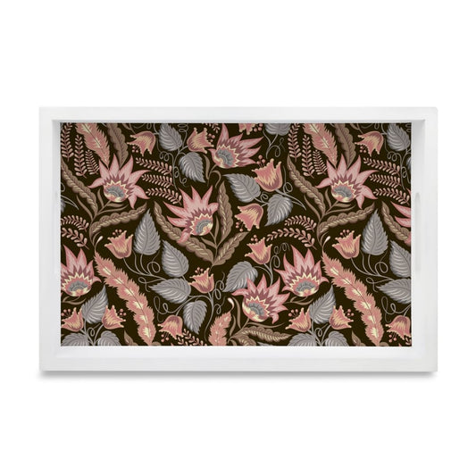 Sheila Serving Tray with Cutout Handles (Wood) 8" x 12"