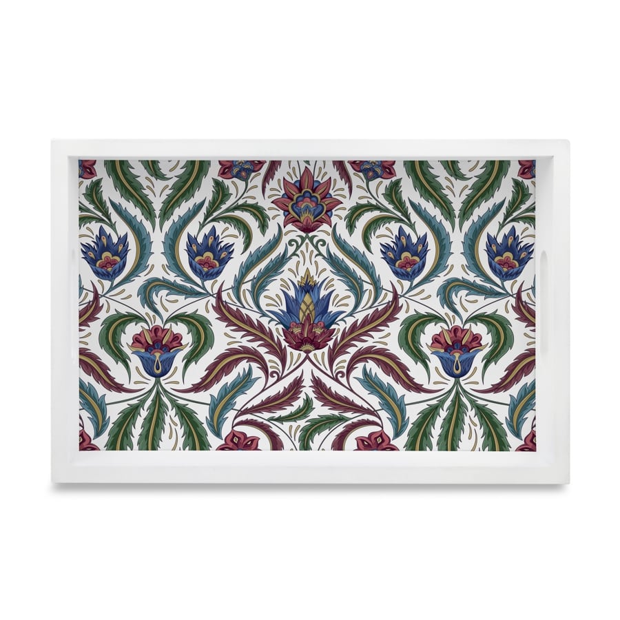Liena Multi Serving Tray with Cutout Handles (Wood) 8" x 12"