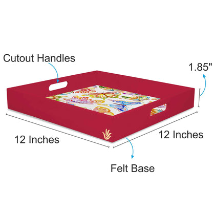 W.C Butterfly Sq Tray