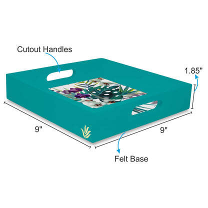Trop Palms Sq Tray