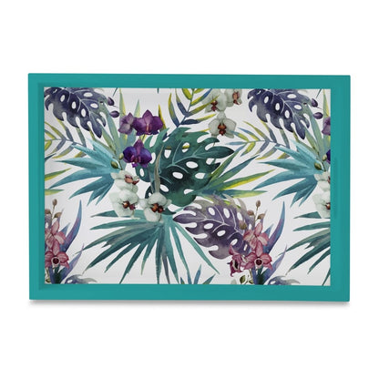 Tropical Palms Serving Tray with Cutout Handles (Wood) 10" x 14"