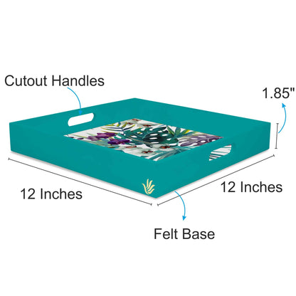 Trop Palms Sq Tray