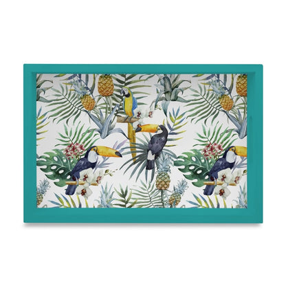 Toucan Serving Tray with Cutout Handles (Wood) 8" x 12"