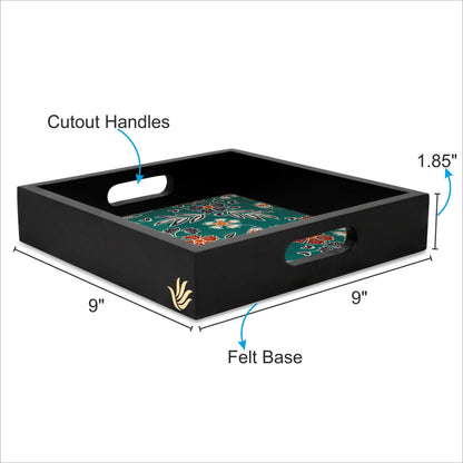 EmeraldBatik Sq Tray