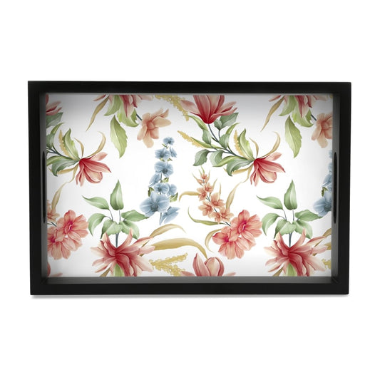 Magnolia Serving Tray with Cutout Handles (Wood) 8" x 12"