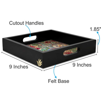 Ornate Flr Sq Tray