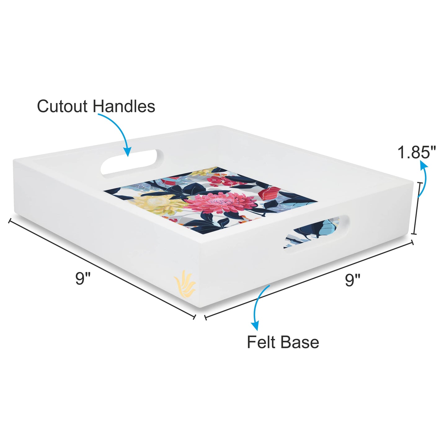 Mia Flr Sq Tray