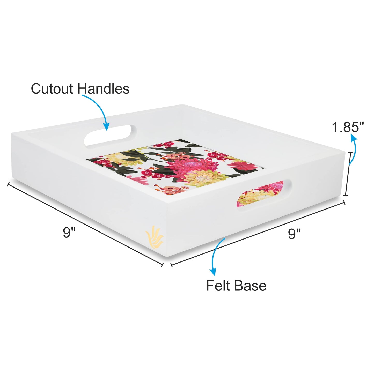 Ava Flr Sq Tray