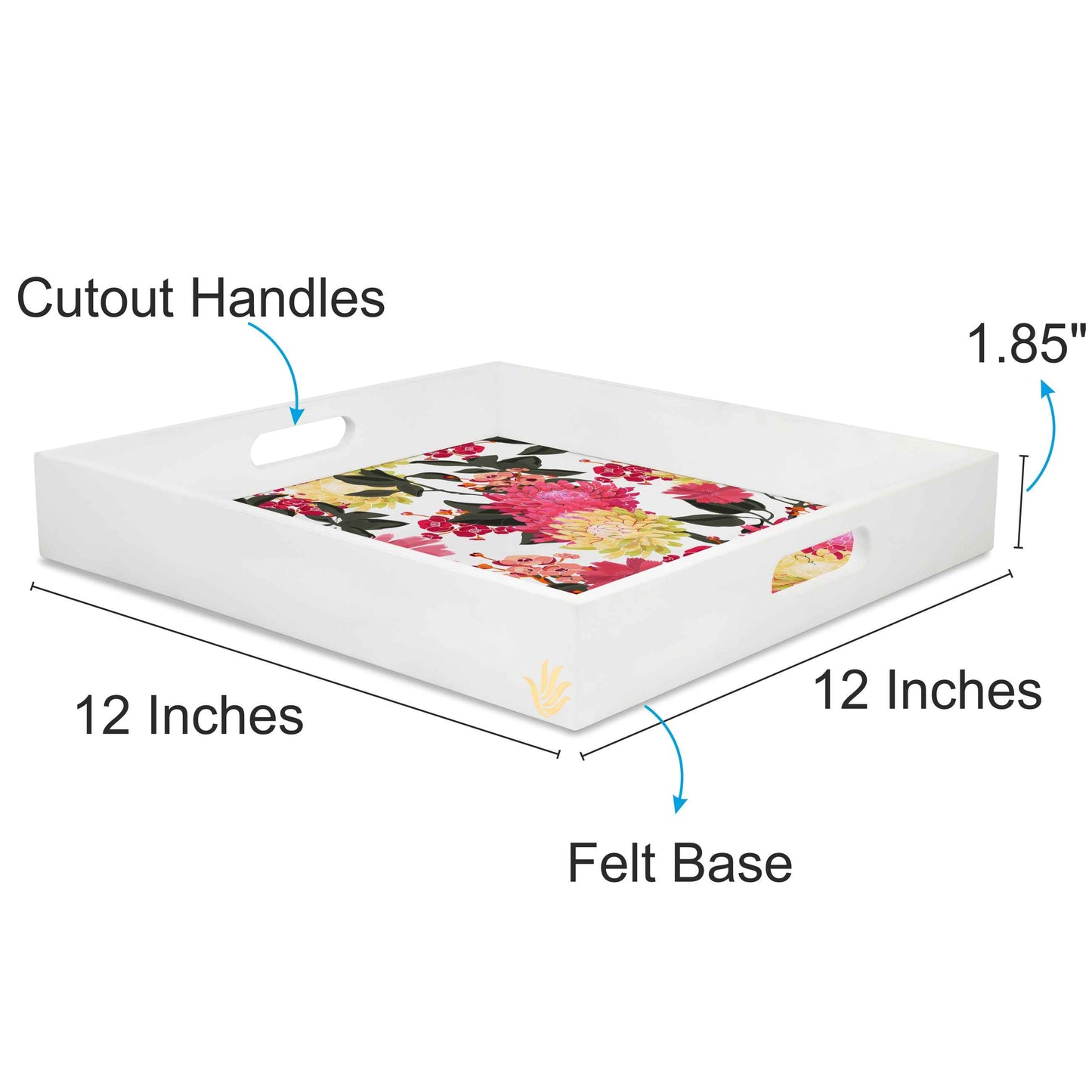 Ava Flr Sq Tray
