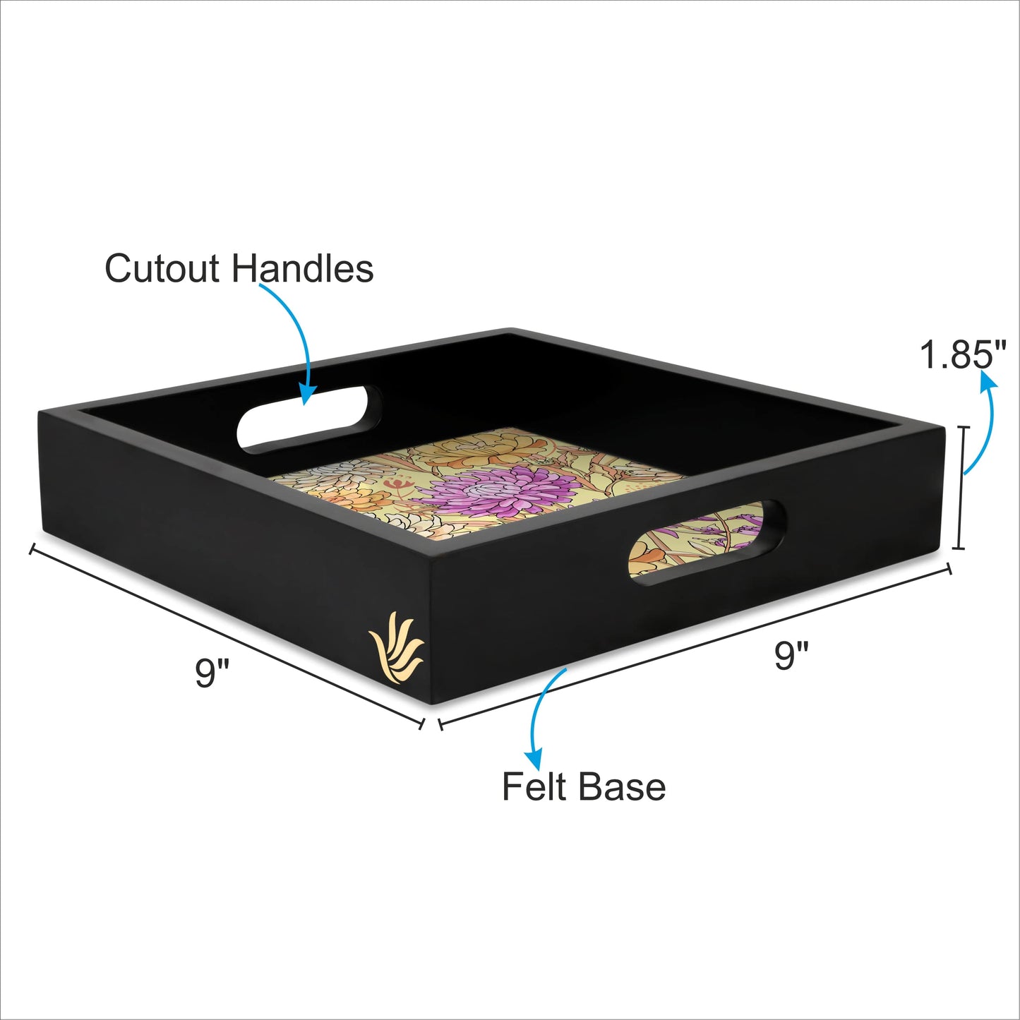 Maya Flr Sq Tray