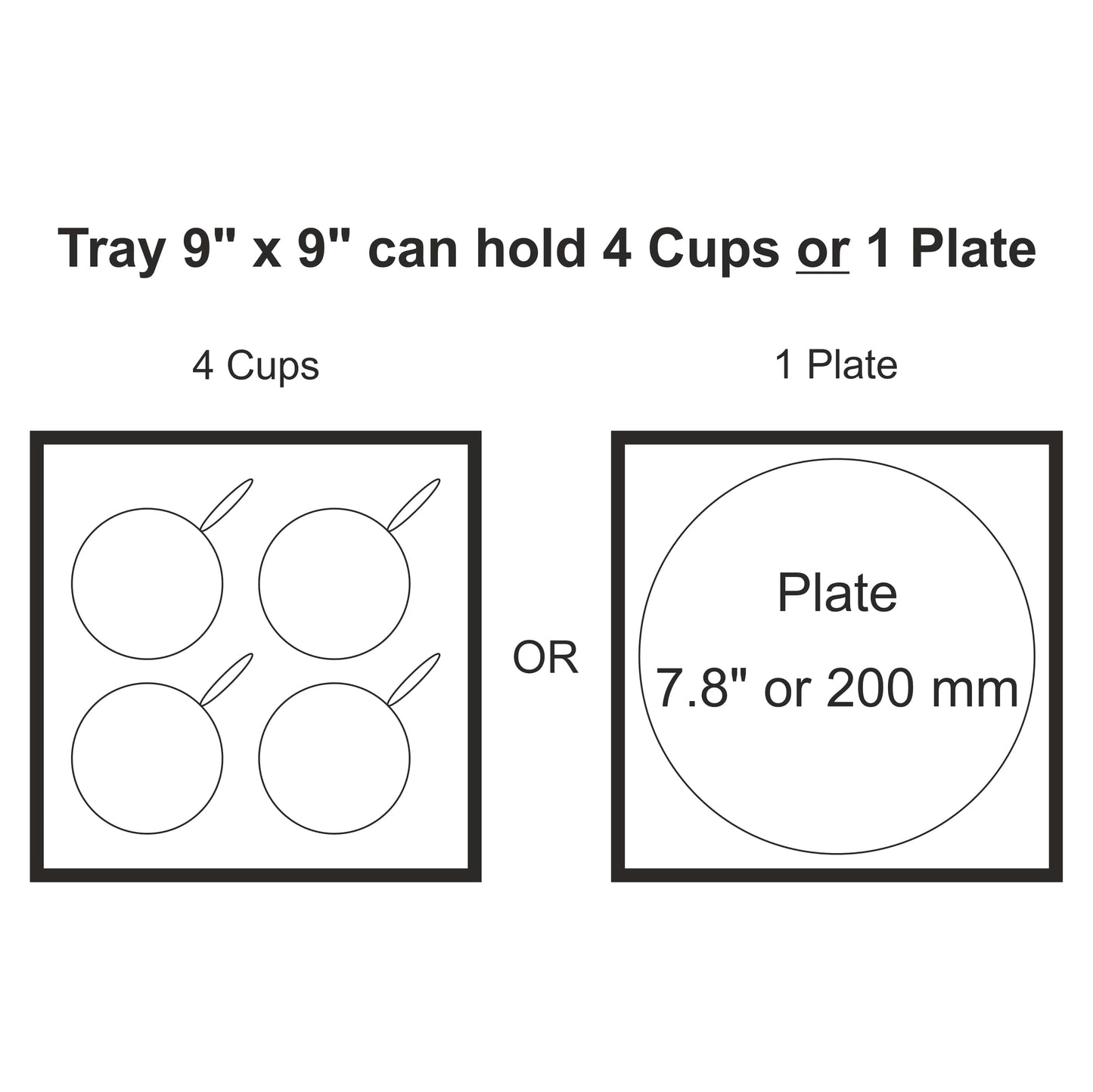 Red Mandala Sq Tray