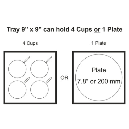 Abstract Flr Sq Tray
