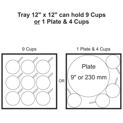 Abstract Flr Sq Tray
