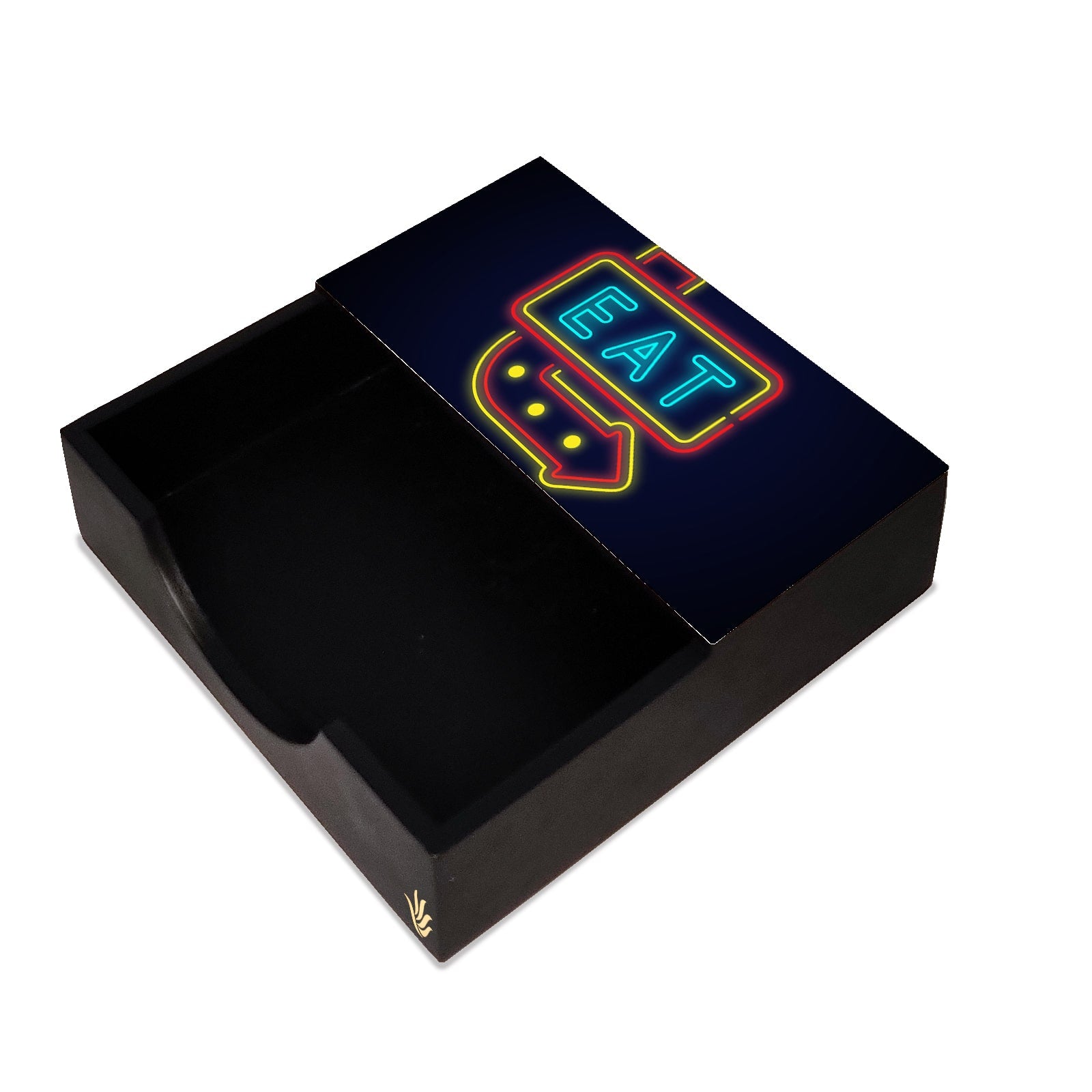 Neon Eat Tissue Holder 6" x 6" x 1.5" Ht. - Main Image