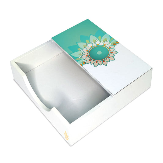 Rakhee Mint Tissue Holder 6" x 6" x 1.5" Ht. - Main Image