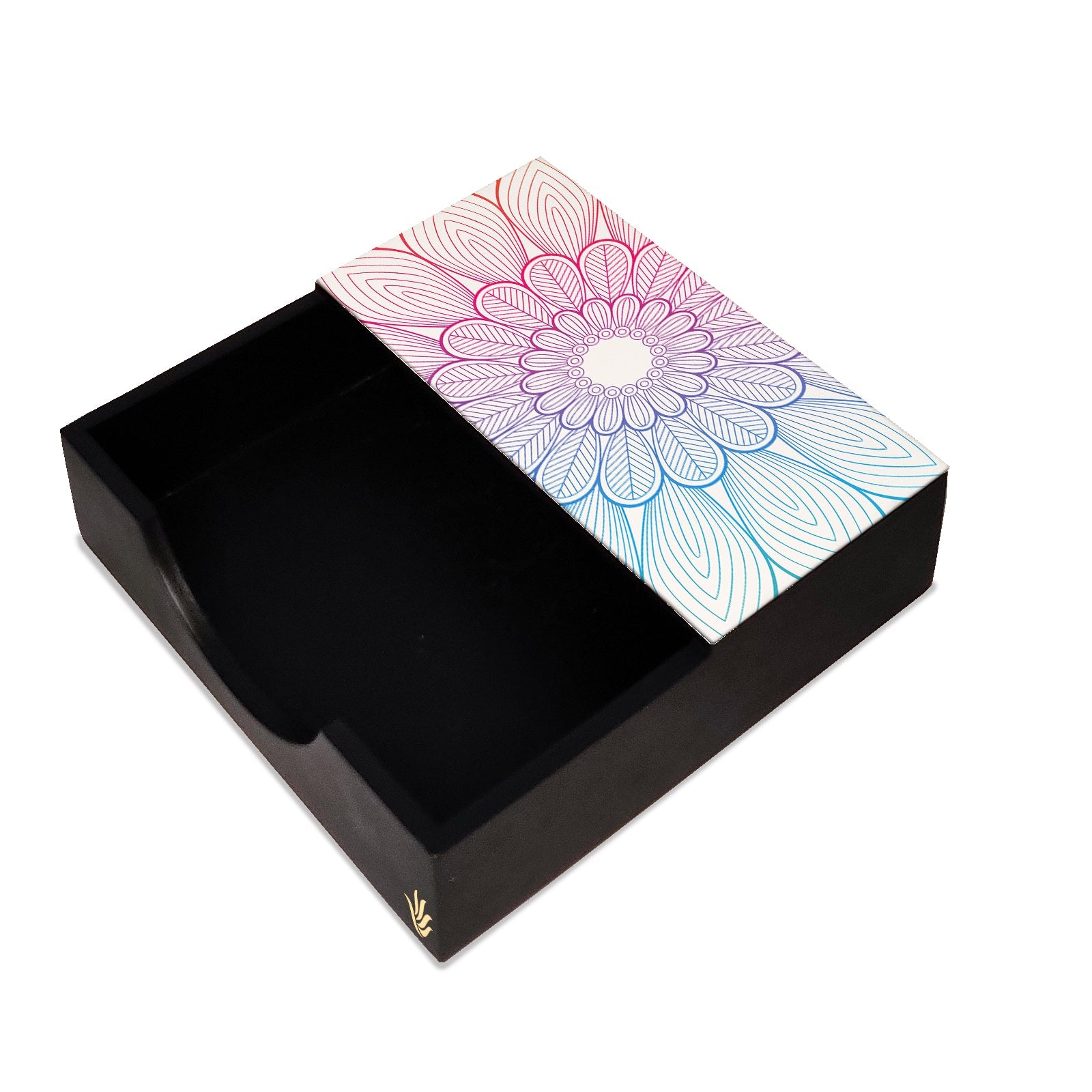Boho Center Tissue Holder 6" x 6" x 1.5" Ht. - Main Image