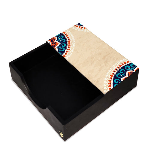 Mandala Vintage Tissue Holder 6" x 6" x 1.5" Ht. - Main Image