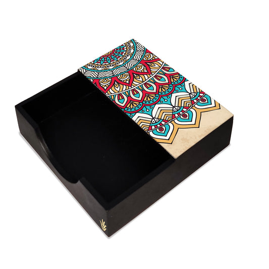 Mandala Vintage 2 Tissue Holder 6" x 6" x 1.5" Ht. - Main Image