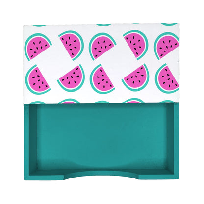 Watermelon Tissue Holder 6" x 6" x 1.5" Ht. - Design Image