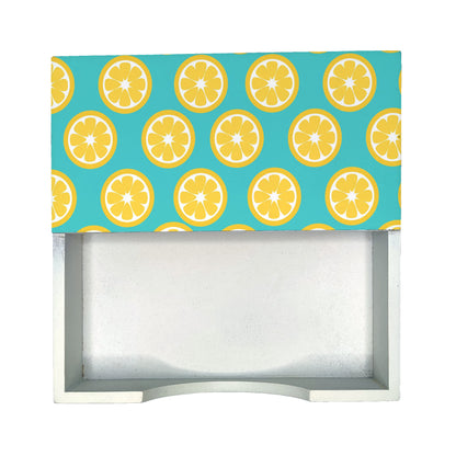 Lime Tissue Holder 6" x 6" x 1.5" Ht. - Design Image