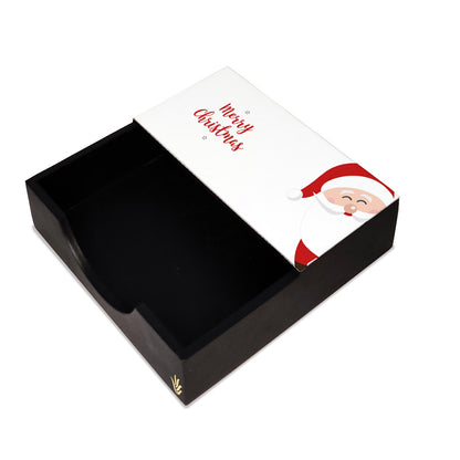 Xmas Santa Tissue Holder 6" x 6" x 1.5" Ht. - Main Image