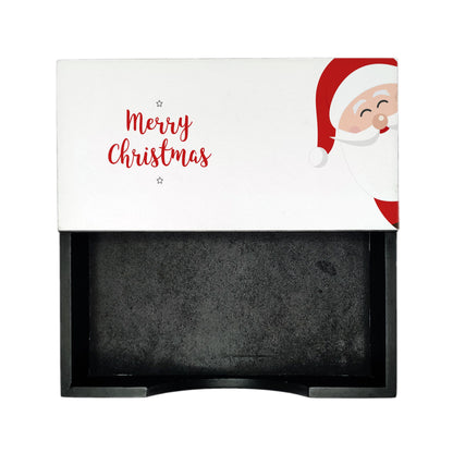 Xmas Santa Tissue Holder 6" x 6" x 1.5" Ht. - Design Image