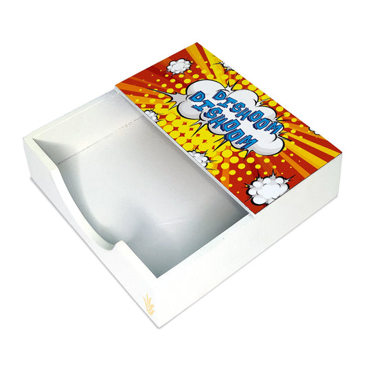 Bollywood Dishoom Tissue Holder 6" x 6" x 1.5" Ht. - Main Image