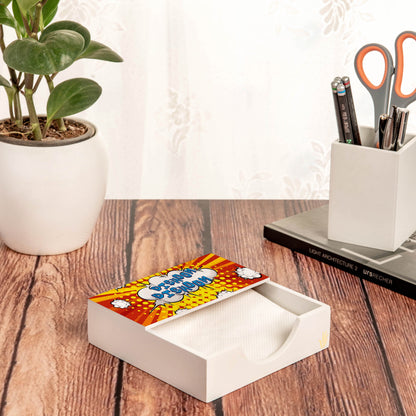 Bollywood Dishoom Tissue Holder 6" x 6" x 1.5" Ht. - Lifestyle Image