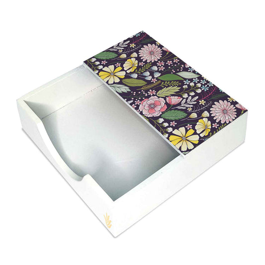 Floral Daisy Tissue Holder 6" x 6" x 1.5" Ht. - Main Image