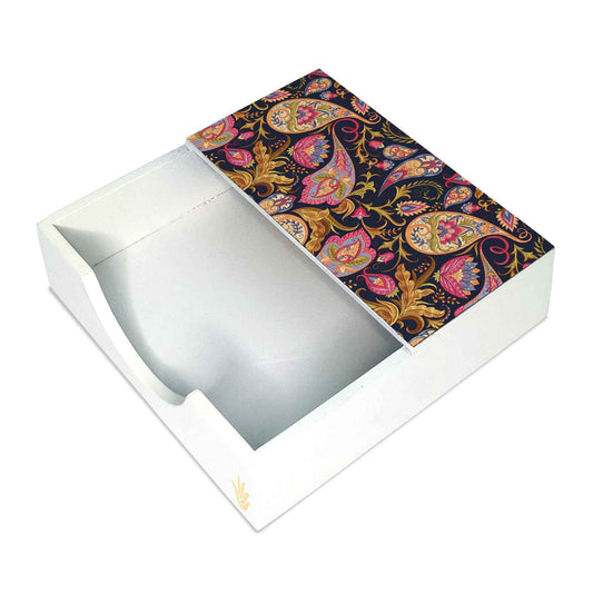 Sameera Navy Tissue Holder 6" x 6" x 1.5" Ht. - Main Image