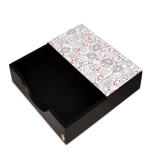 Pomegranate Tissue Holder 6" x 6" x 1.5" Ht. - Main Image