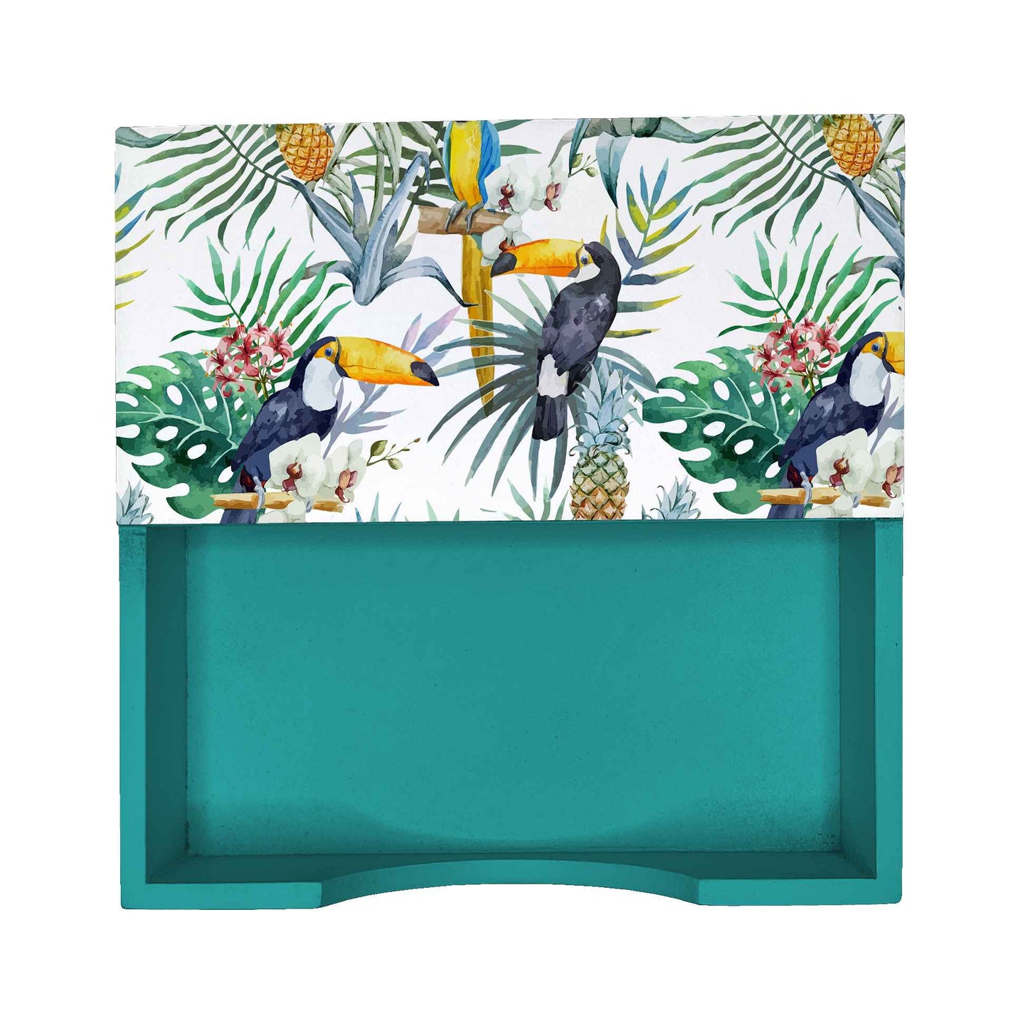 Toucan Tissue Holder 6" x 6" x 1.5" Ht. - Design Image