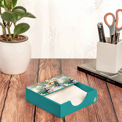 Toucan Tissue Holder 6" x 6" x 1.5" Ht. - Lifestyle Image