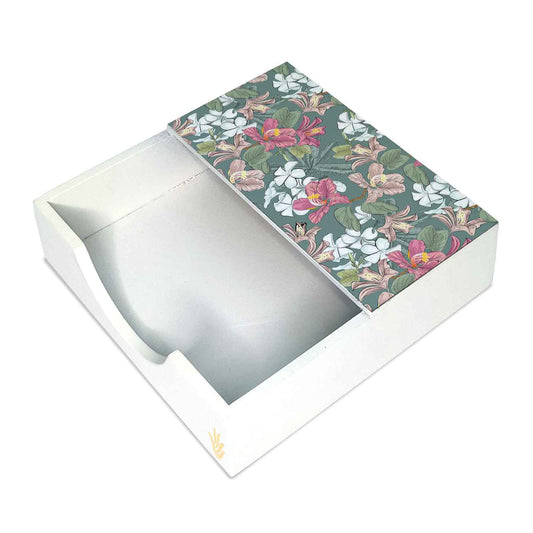 Vintage Jasmine Tissue Holder 6" x 6" x 1.5" Ht. - Main Image