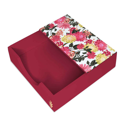 Ava Floral R Tissue Holder 6" x 6" x 1.5" Ht. - Main Image