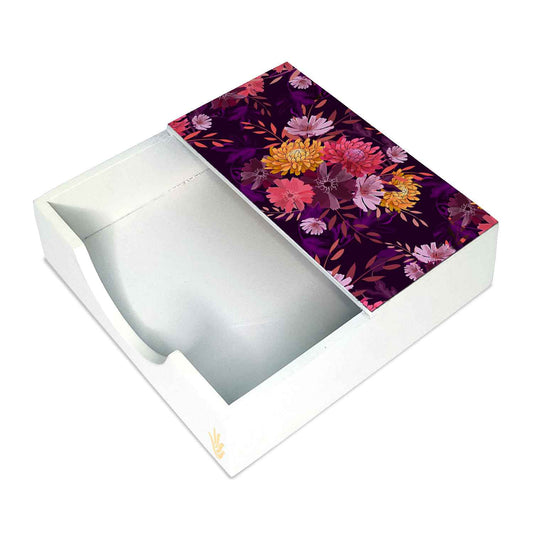 Autumn Garden Tissue Holder 6" x 6" x 1.5" Ht. - Main Image