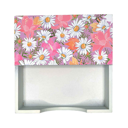 Camomile Tissue Holder 6" x 6" x 1.5" Ht. - Design Image