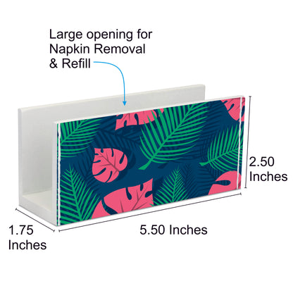 Palms Tissue Stand 1.5" x 5.5" x 2.5" - Dimension Image