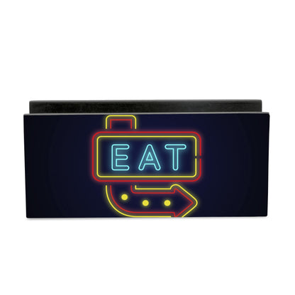 Neon Eat Tissue Stand 1.5" x 5.5" x 2.5" - Main Image
