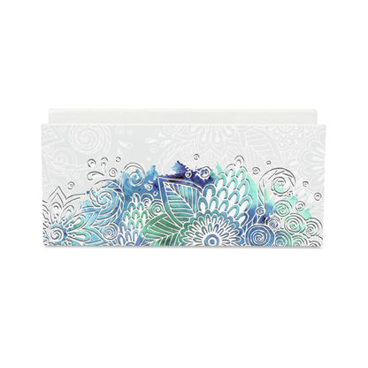 Abstract Flowers Tissue Stand 1.5" x 5.5" x 2.5" - Main Image