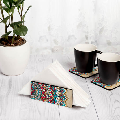 Mandala Vintage 2 Tissue Stand 1.5" x 5.5" x 2.5" - Lifestyle Image