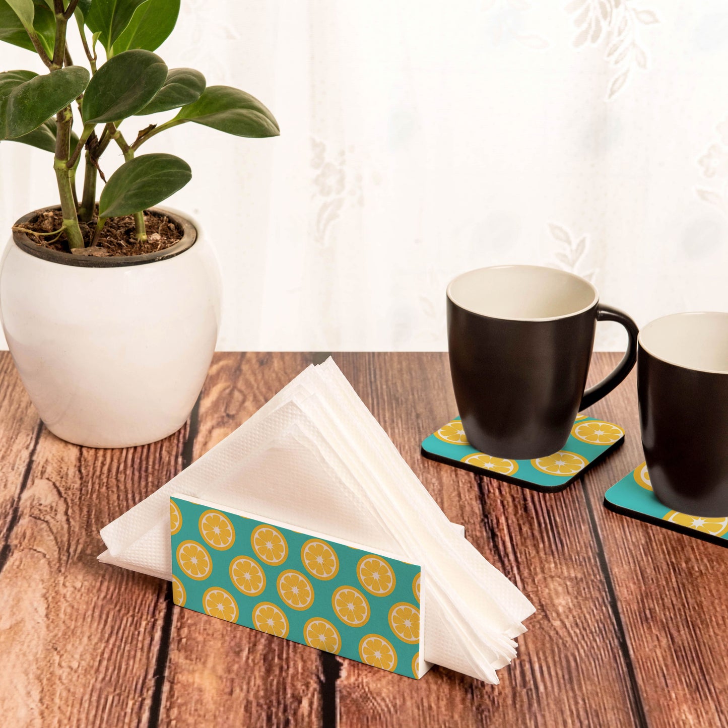 Lime Tissue Stand 1.5" x 5.5" x 2.5" - Lifestyle Image